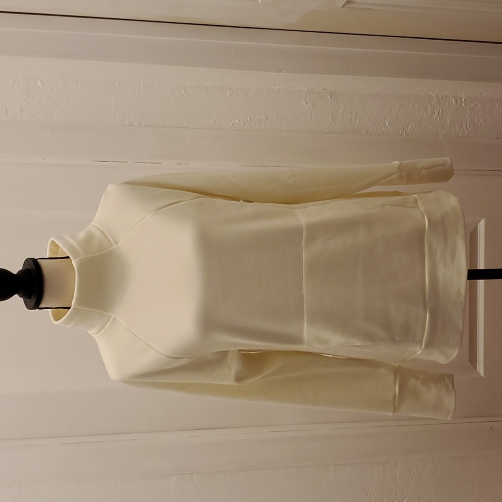 Funnel neck tunic sweatshirt